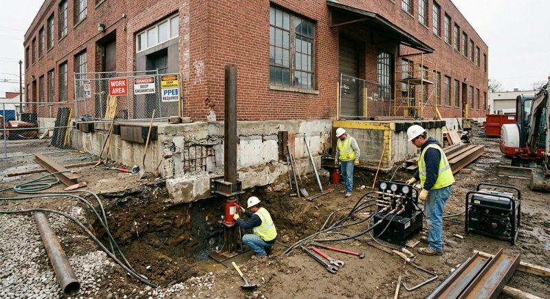 Building Foundation Repair in Union, WA