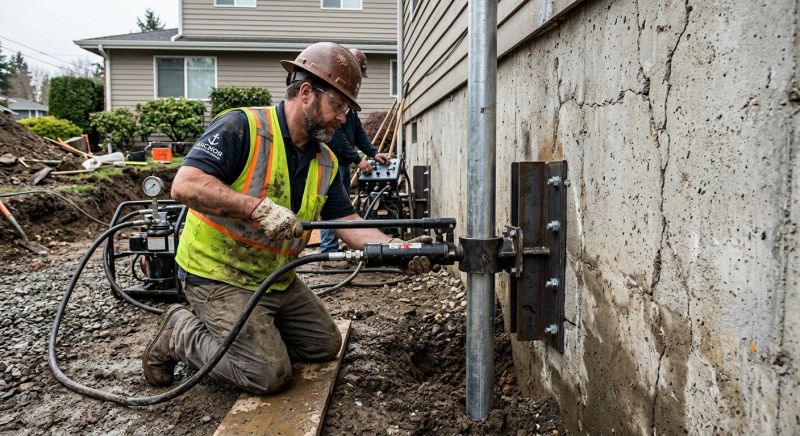 Concrete Foundation Leveling in Steilacoom, WA