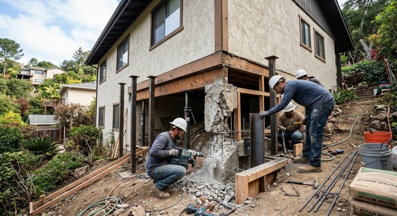 Concrete Foundation Repair in Steilacoom, WA