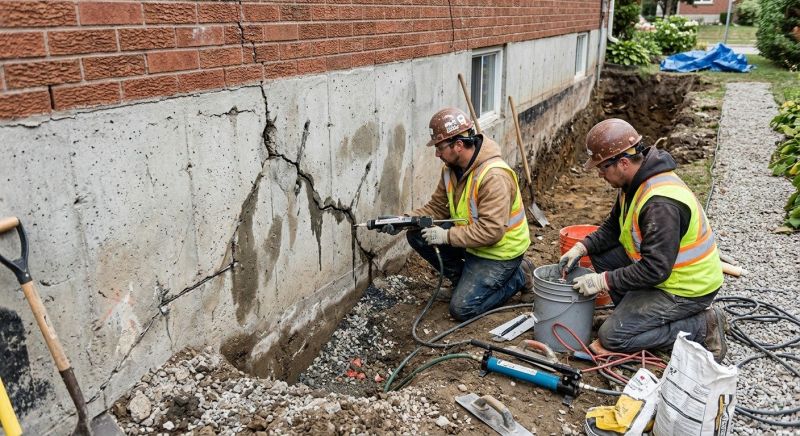 Cracked Foundation Repair in Mason County, WA