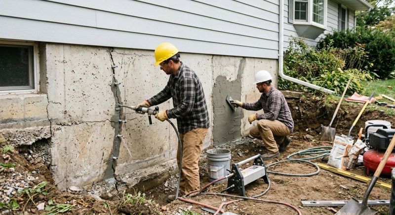 Cracked Foundation Repair in Mason County, WA
