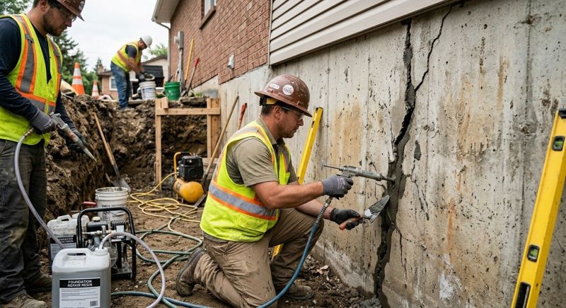 Cracked Foundation Repair in Pierce County, WA