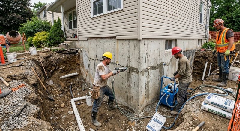 Cracked Foundation Repair in Port Orchard, WA