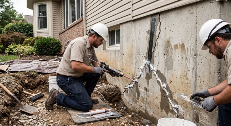 Cracked Foundation Repair in Union, WA