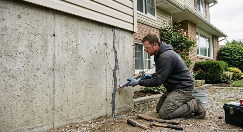 Foundation Crack Sealing in Gig Harbor, WA