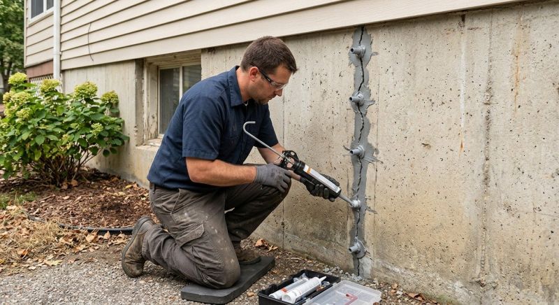 Foundation Crack Sealing in Gig Harbor, WA