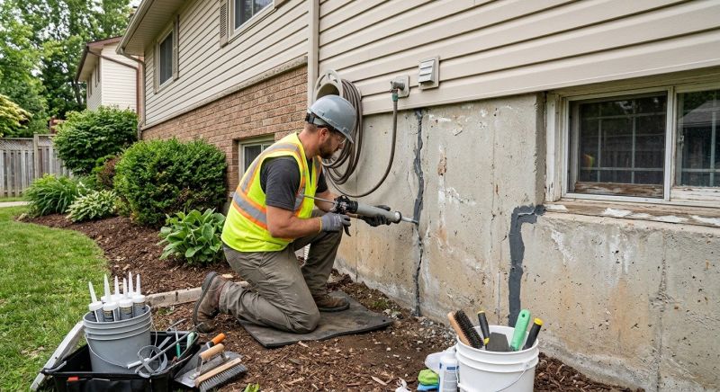 Foundation Crack Sealing in Gig Harbor, WA