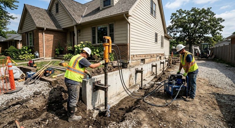 Foundation Stabilizing in Fox Island, WA
