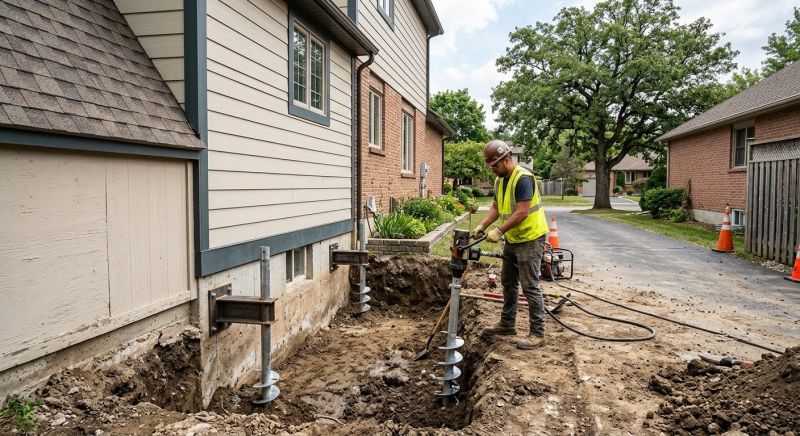 Helical Piers Installation in Gig Harbor, WA