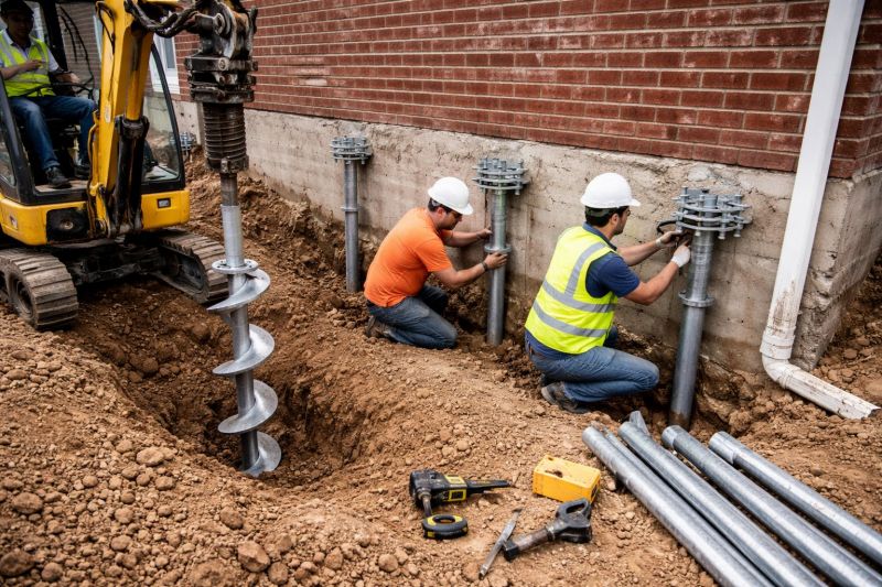Helical Piers Installation in Gig Harbor, WA