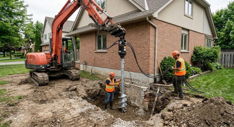 Helical Pile Installation in Gig Harbor, WA