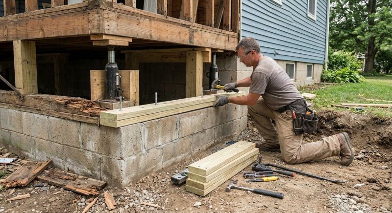 House Foundation Repair in Kitsap County, WA