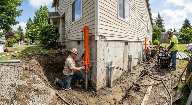 Sinking Foundation Repair in Dupont, WA