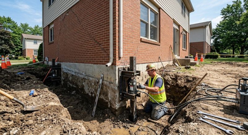 Sinking Foundation Repair in Puyallup, WA